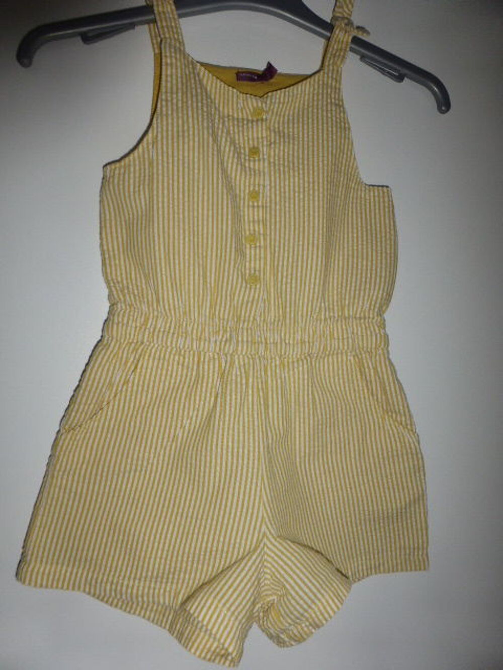 Sergent Major Combishort &eacute;t&eacute; jaune et blanc 6 ans Vêtements enfants