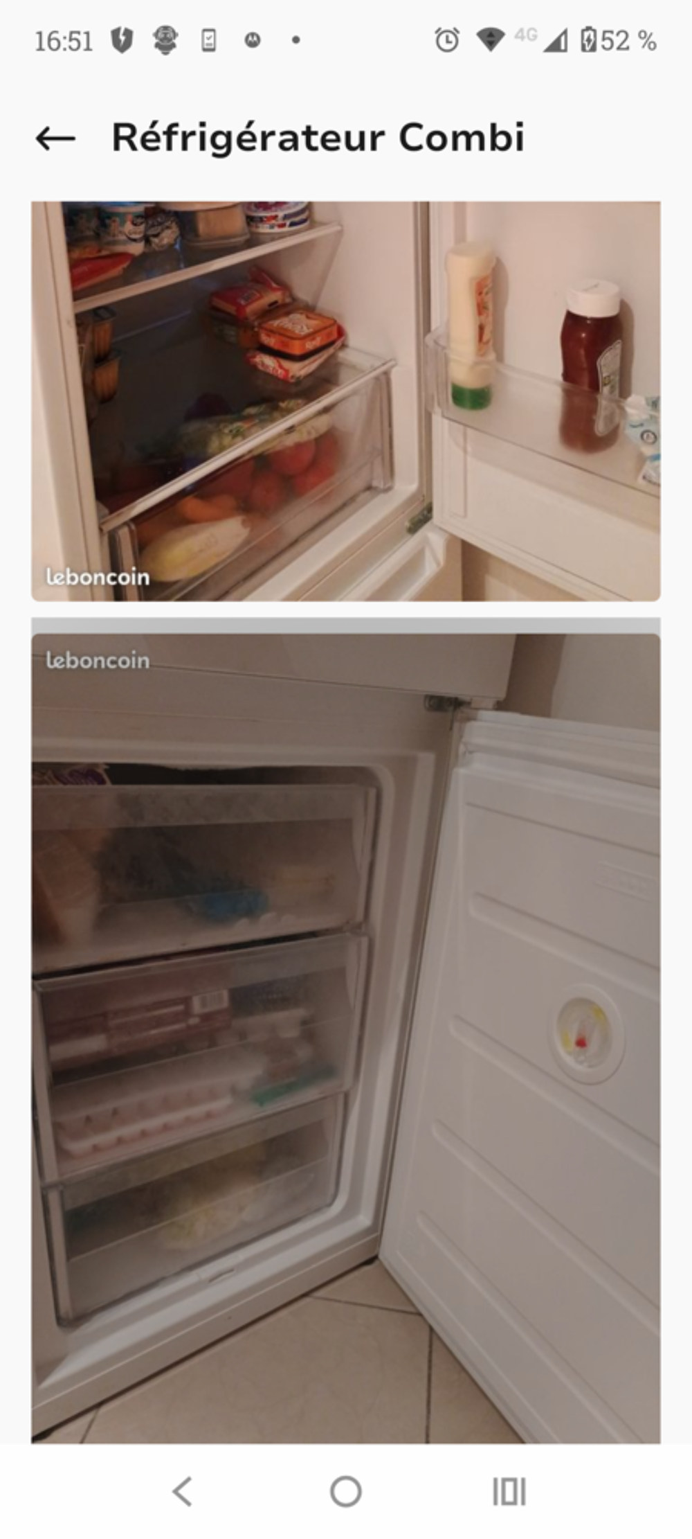 Frigo Combin&eacute; Electrom�nager