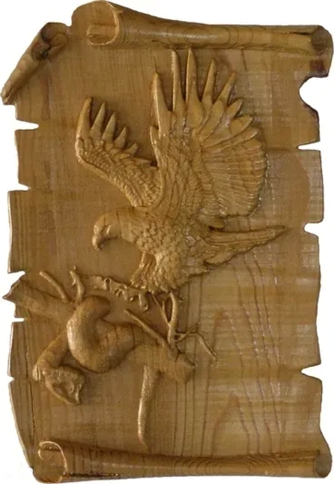 Bas relief aigle 0 Saugues (43)