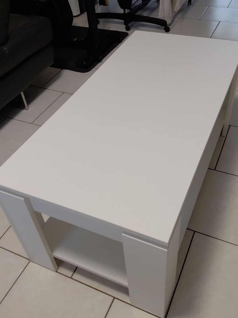 Table de salon blanche Meubles