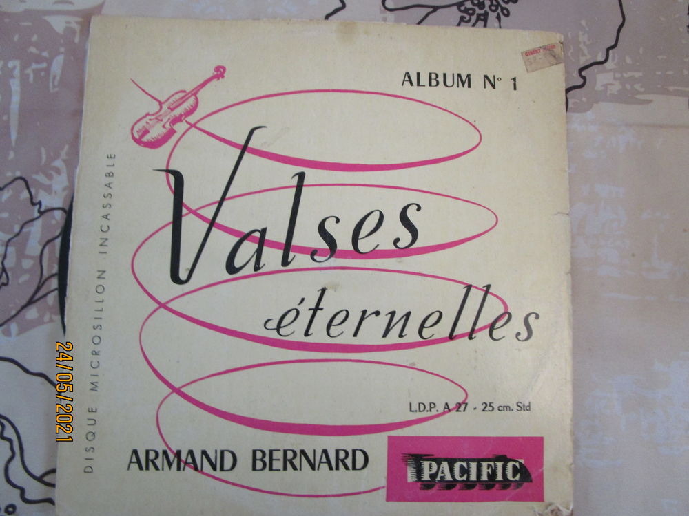 disque vinyle album n&deg;1 "VALSES ETERNELLES" d'Armand Bernarc CD et vinyles