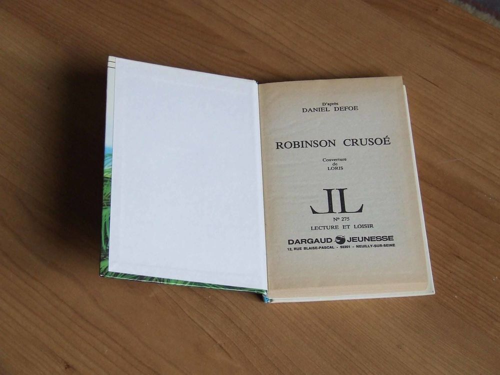 Livre, Robinson Cruso&eacute;, Daniel DEFOE, TBE Livres et BD