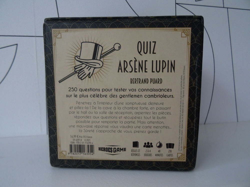 Jeu d'ambiance quiz Ars&egrave;ne Lupin Jeux / jouets