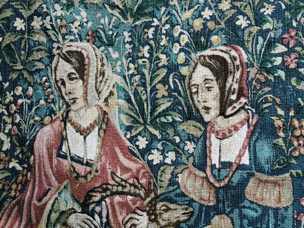Grande Tapisserie Murale "La Noble Amazone" Décoration