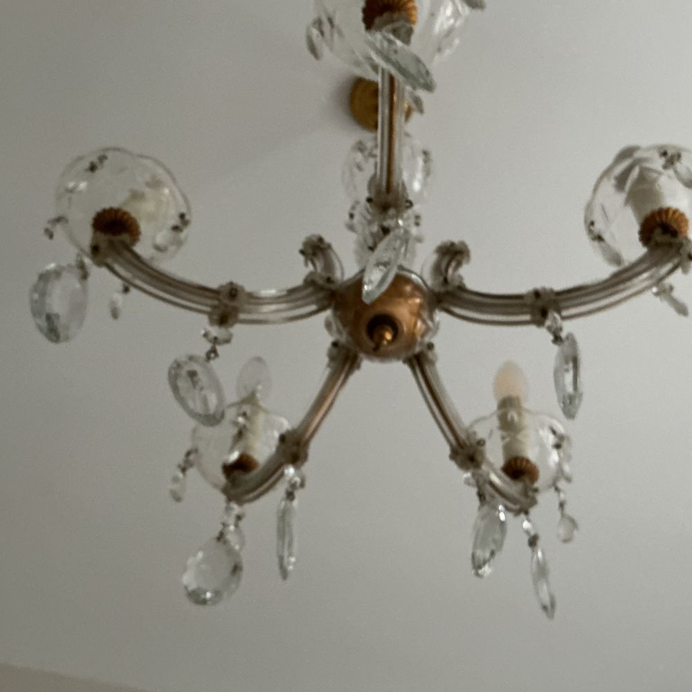 LUSTRE CRISTAL 5 branches Décoration