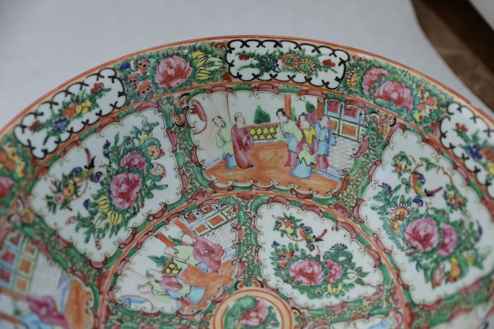 SALADIER CANTON CHINOIS FAMILLE ROSE 19TH 