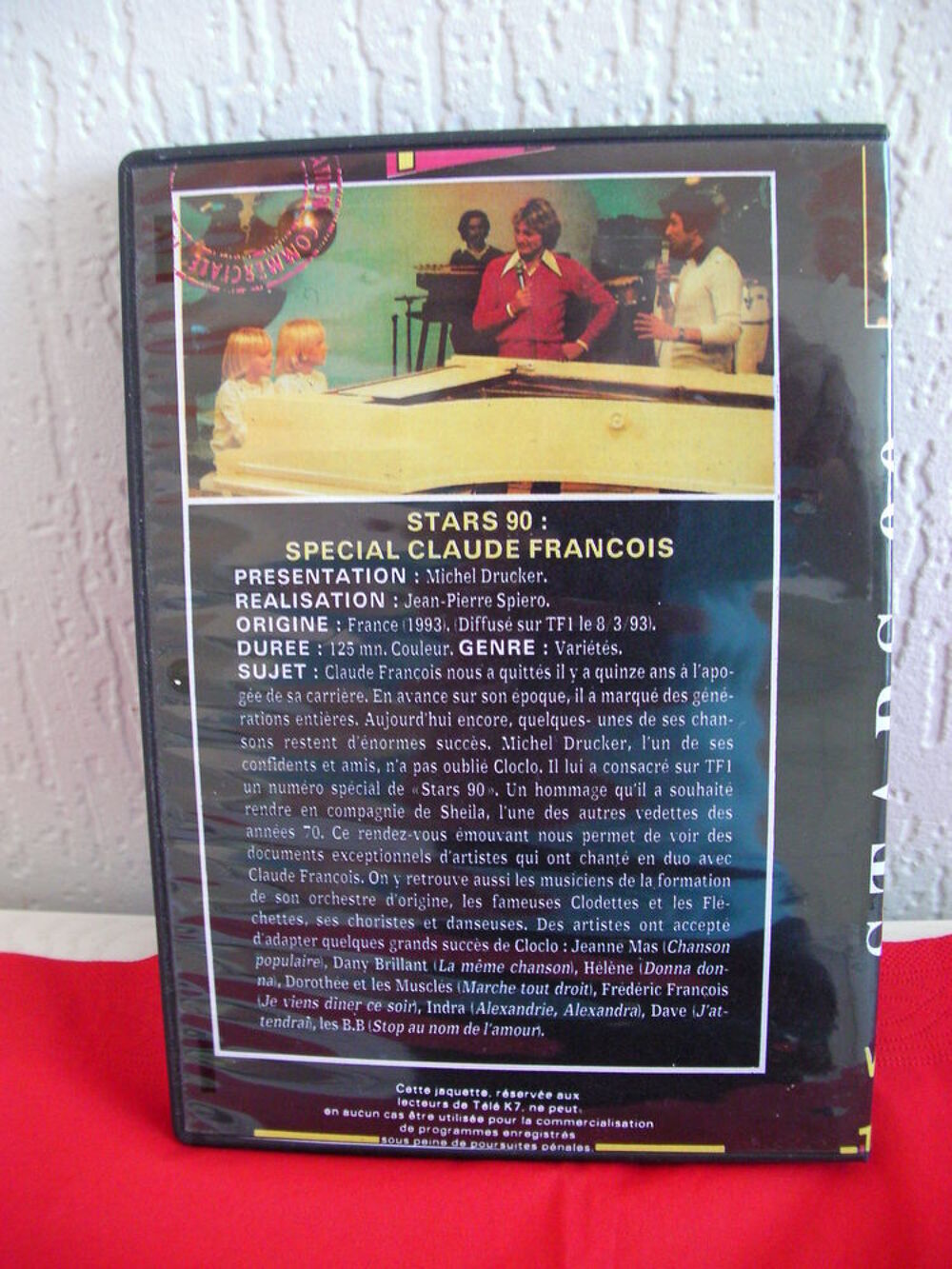 DVD STARS 90 sp&eacute;cial Claude FRANCOIS avec SHEILA DVD et blu-ray