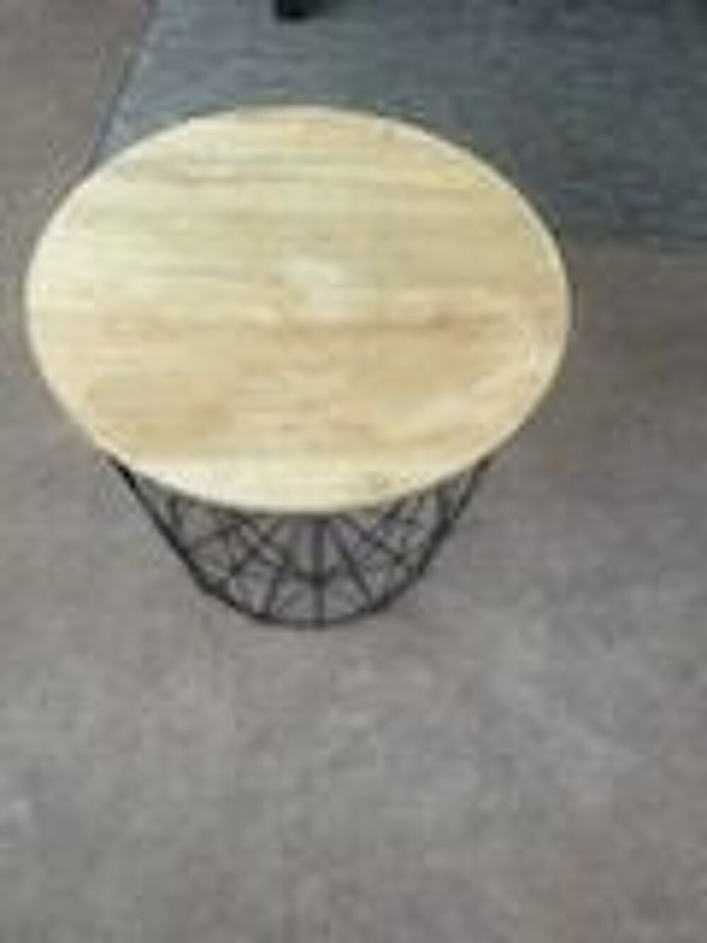 Lot de 2 tables rondes - pouf Meubles