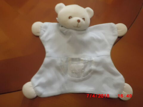 DOUDOU OURS BLANC ET BLEU TARTINE ET CHOCOLAT 16 Oignies (62)