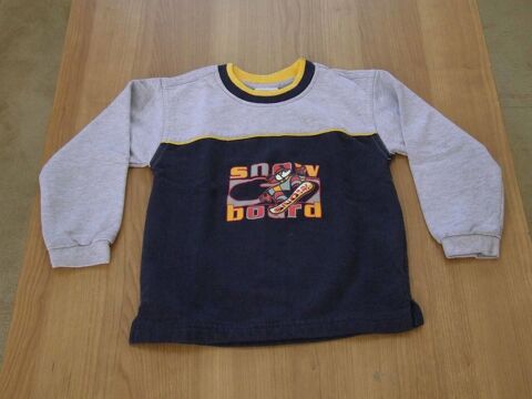 Sweat, SNOW BOARD, Gris et bleu, 6�ans (114�cm) 3 Bagnolet (93)