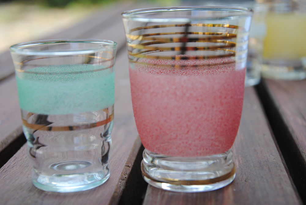 Verres granit&eacute;s Décoration