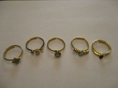 5 bagues fantaisies r�glables 0 M�rignies (59)