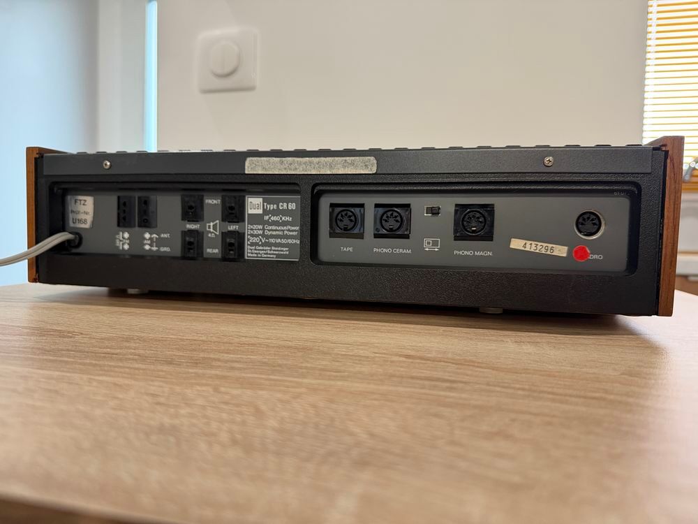 Ampli-tuner DUAL CR60 DANS UN ETAT EXCEPTIONNEL Audio et hifi