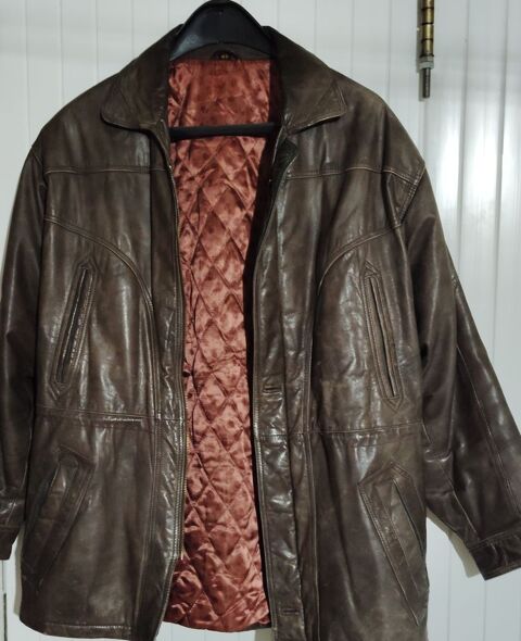 Veste cuir chaussures pull besace 48 Quimper (29)