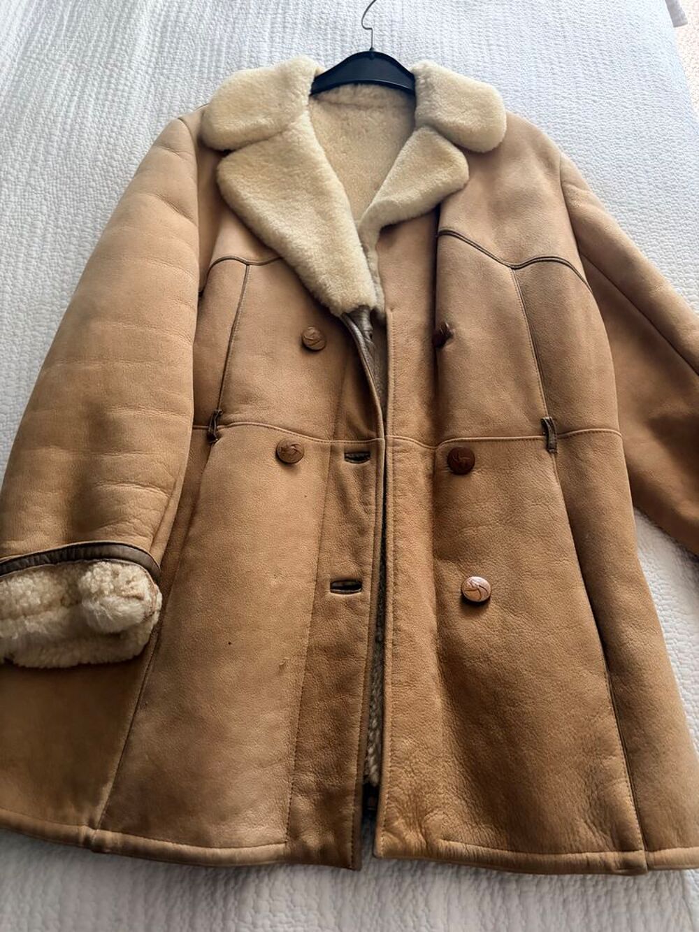 Manteau 3/4 en daim Vêtements
