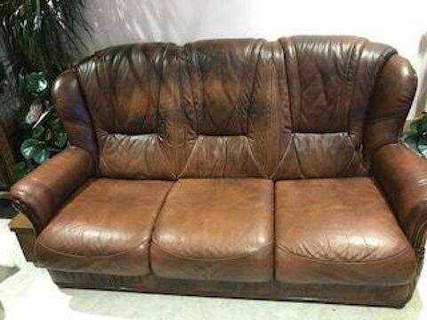 Canap� cuir et deux fauteuils cuir 220 Malicorne-sur-Sarthe (72)