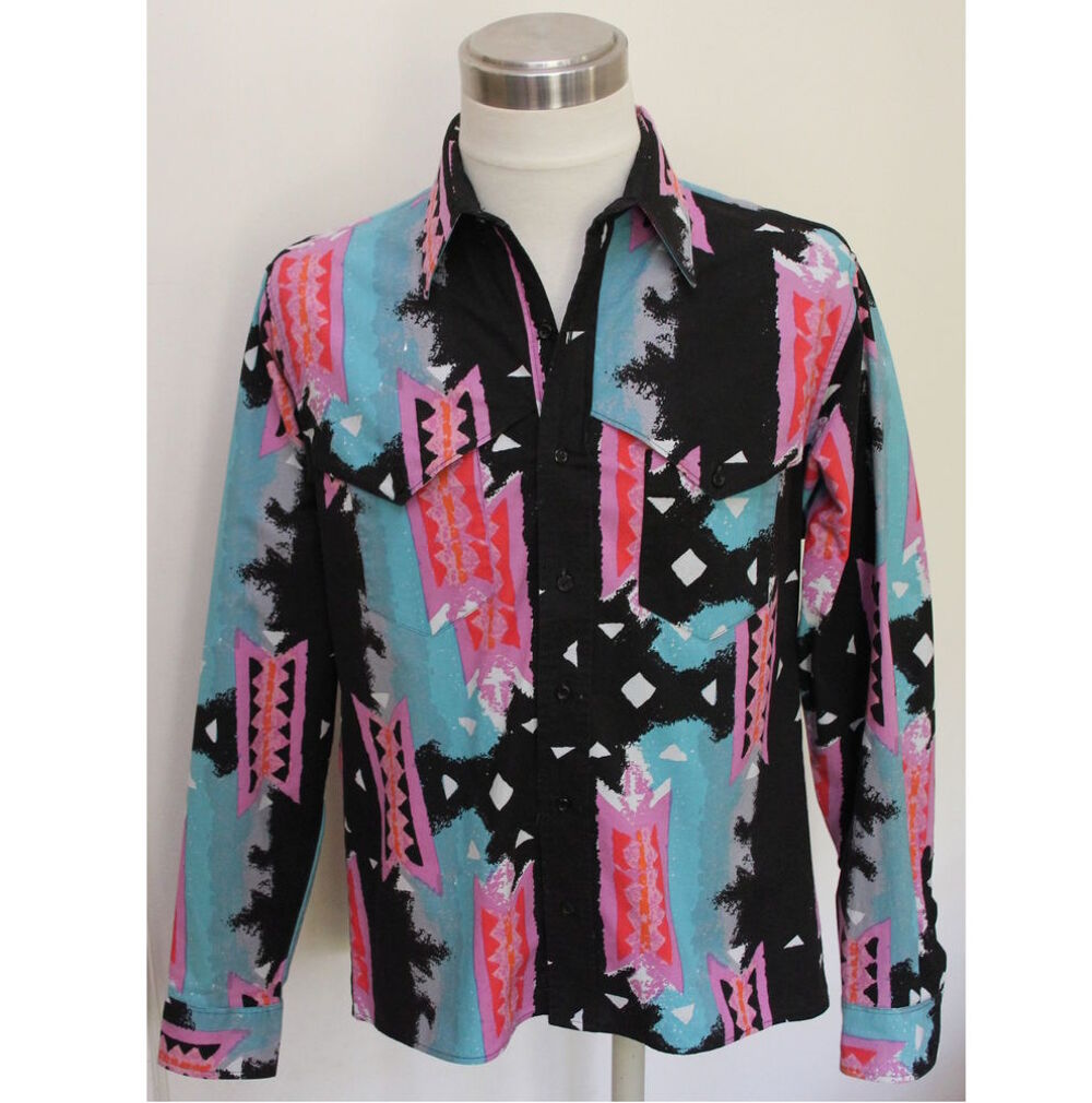 Chemise cowboy cut WRANGLER 1980 T.L Vêtements