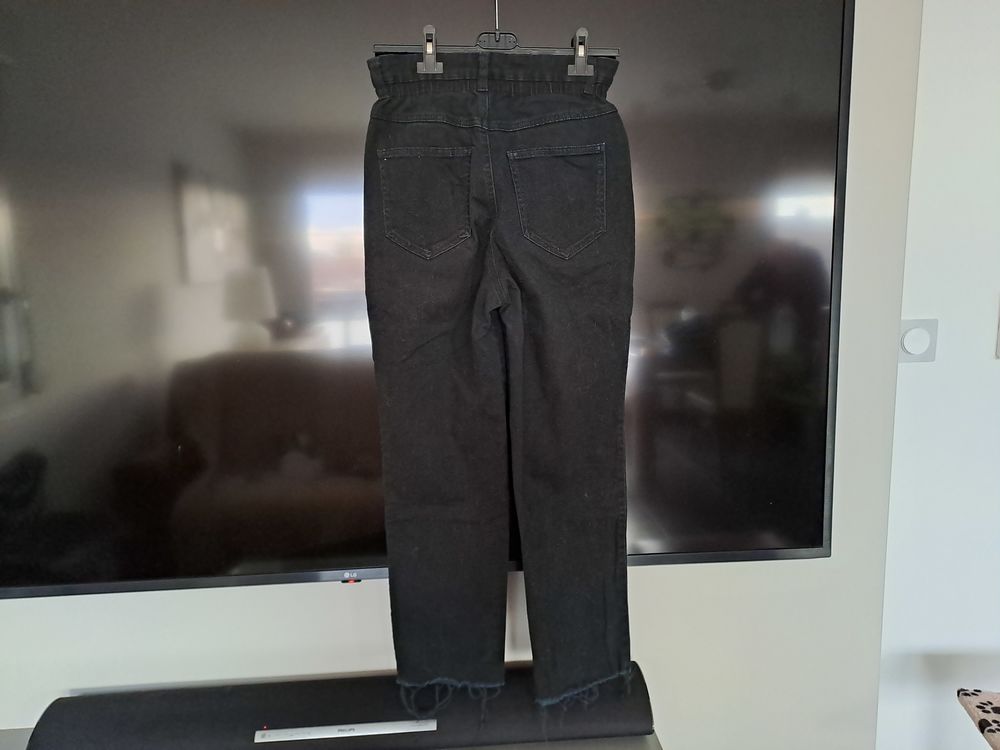Jean noir - Taille 38 - "Jennyfer" - Taille &eacute;lastiqu&eacute;e Vêtements