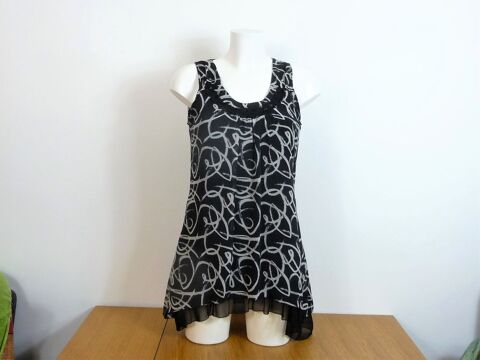 Robe/ Tunique Noir et Gris sans manches-  Renatto Bene 15 Paris 15 (75)