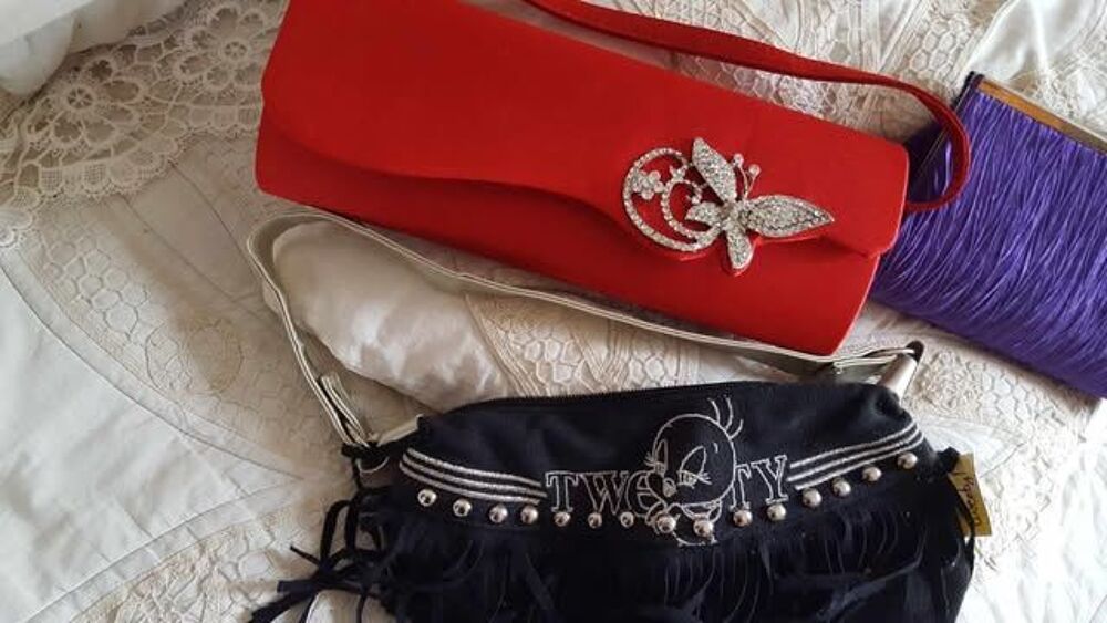 Trois magnifiques sacs a main styl&eacute;s Maroquinerie