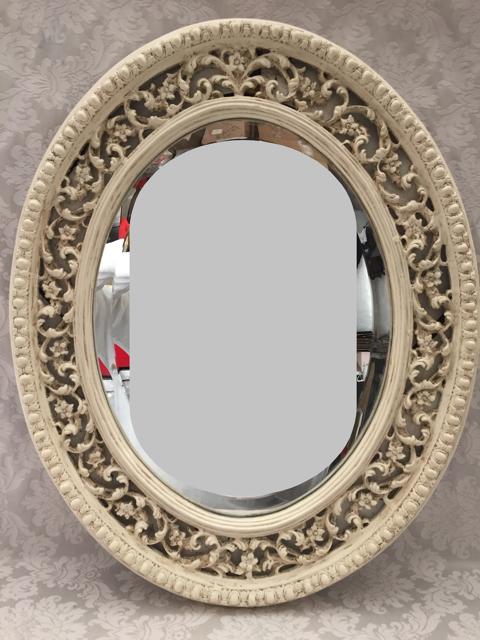 GLACE MIROIR OVALE CADRE STYLE VNITIEN OXOLITE RSINE Art 89 Marseille 11 (13)