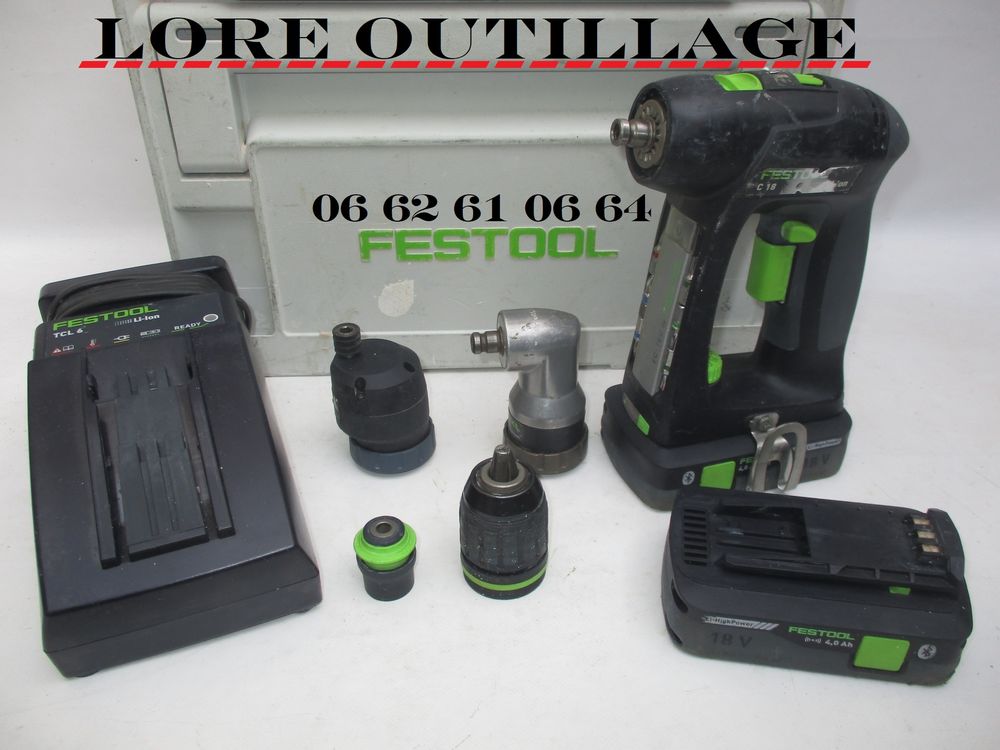 FESTOOL C18 - Visseuse 4 mandrins Bricolage