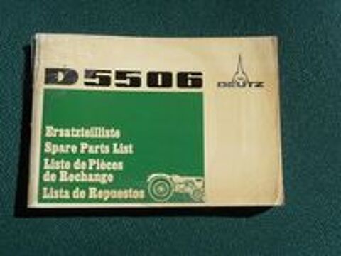   DEUTZ  tracteur D 5506 : catalogue de pi�ces  