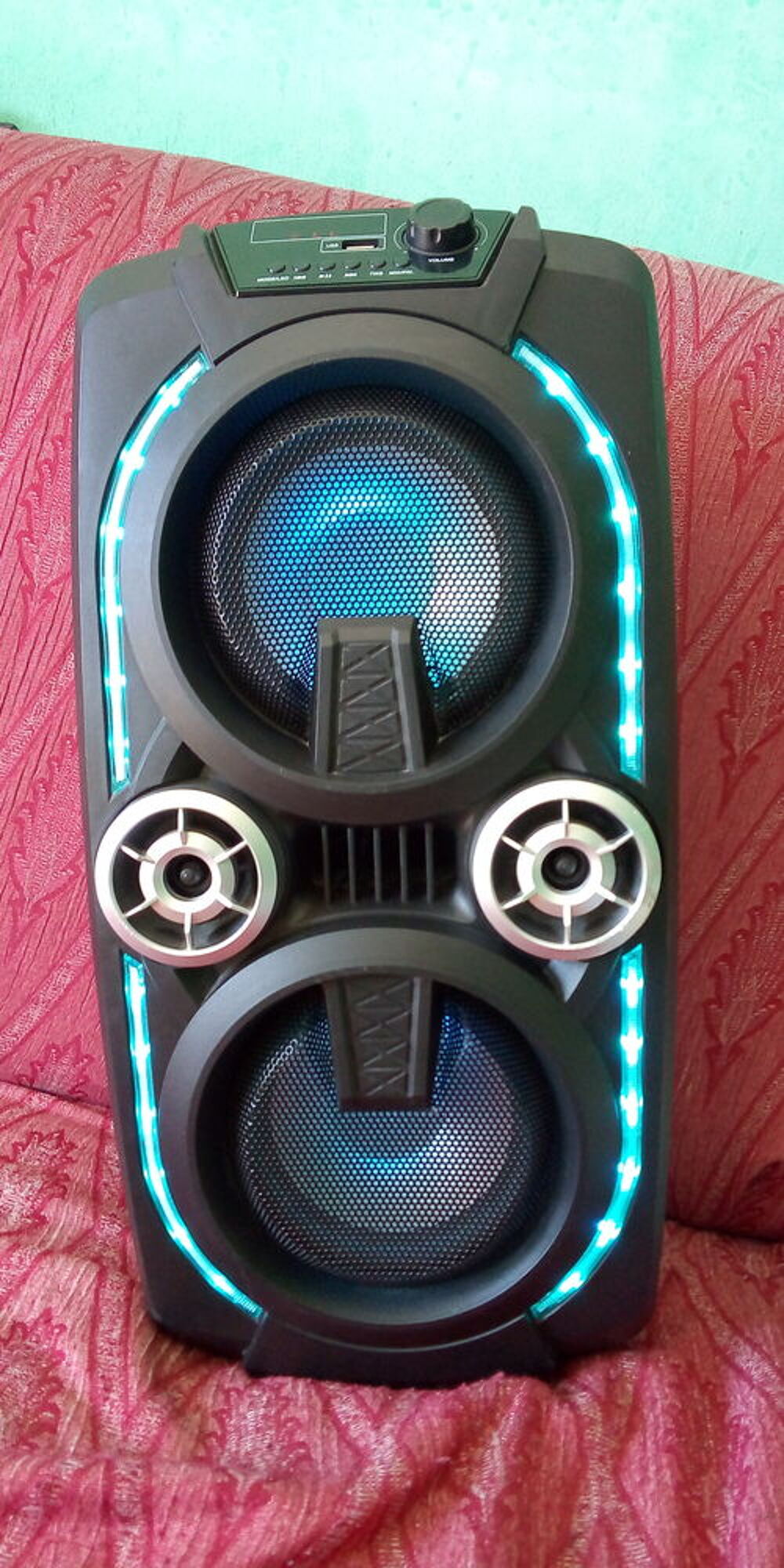 Enceinte sono portable 120 W lumineuse POSS PSPARTY120 Audio et hifi