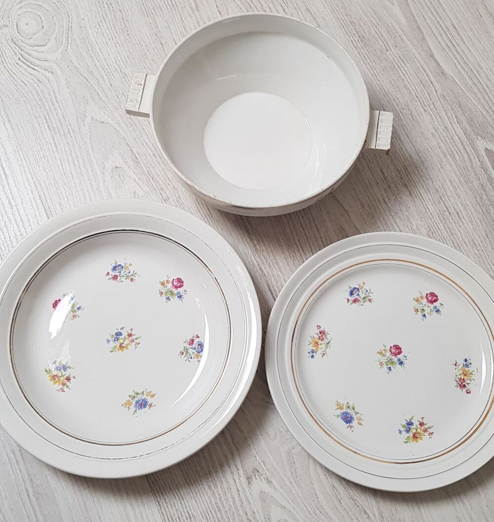 3 Pi&egrave;ces de forme service Porcelor Babel C&eacute;ranord St Amand Cuisine