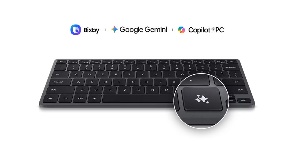 Smart Keyboard Samsung avec touche Galaxy AI Téléphones et tablettes