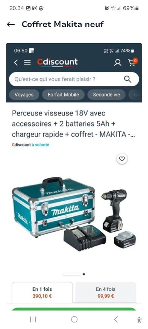 Coffret Makita neuf 300 Praux (07)