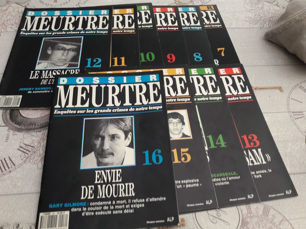Dossier collector Enqu&ecirc;tes sur les grands crimes Livres et BD