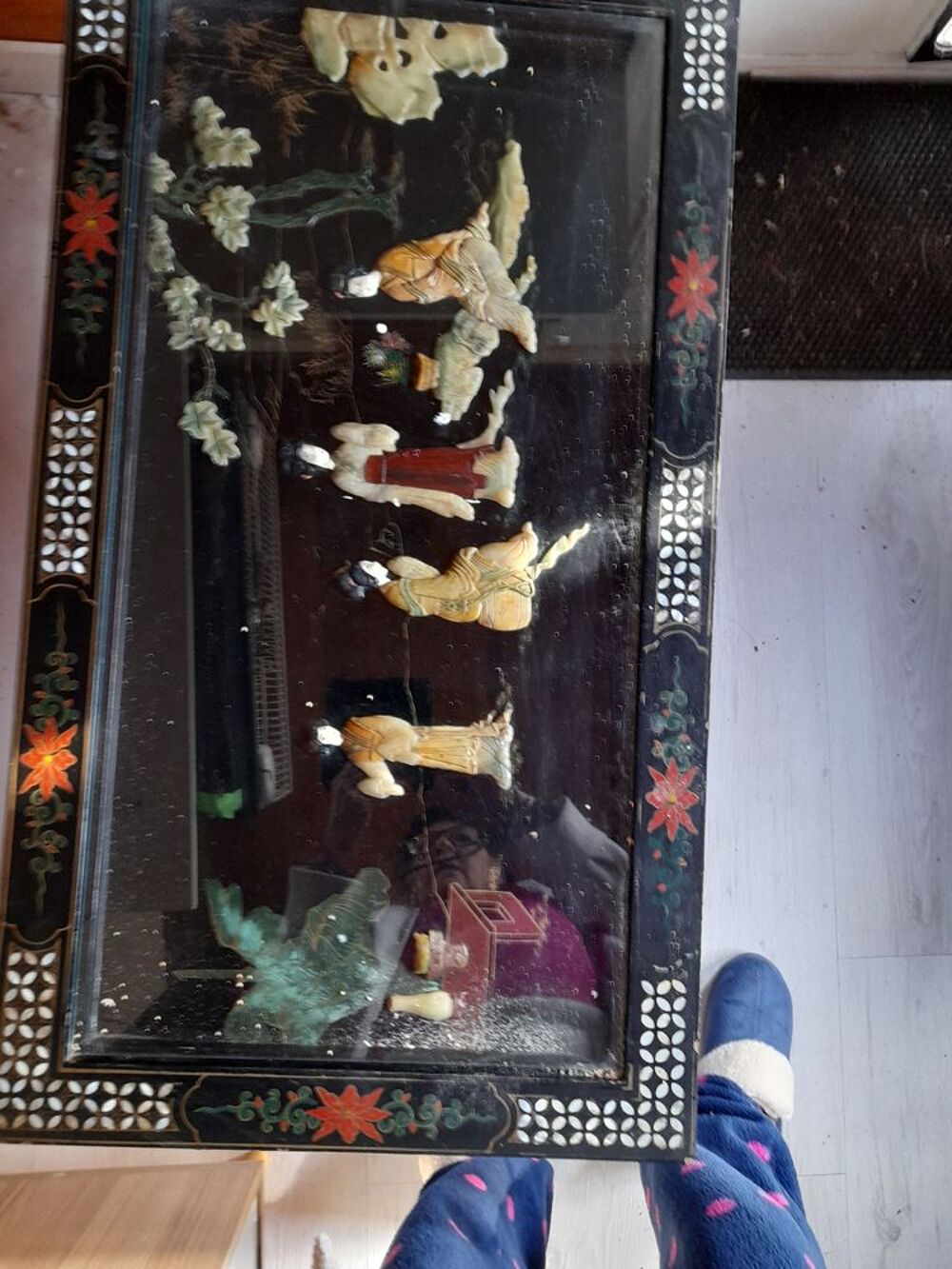 table chinoise pliante noir Meubles