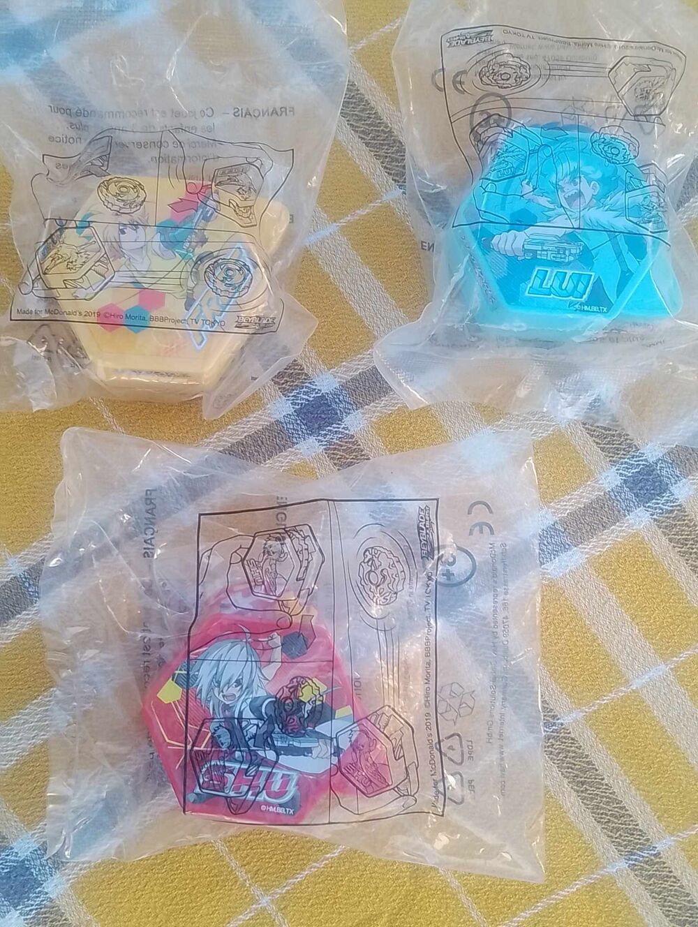 Lot de 3 Toupies "Beyblade" : Collection Mc Donald's - Neuf Jeux / jouets