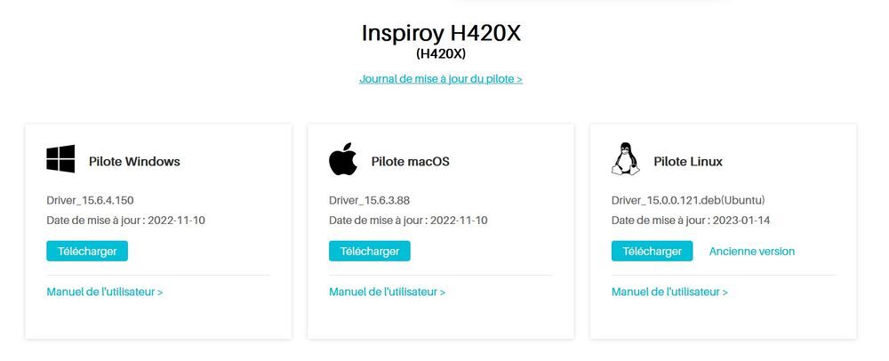 Tablette graphique inspiroy H420X Matériel informatique