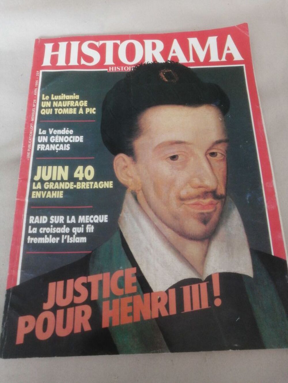 magazine historama justice pour Henri III Livres et BD