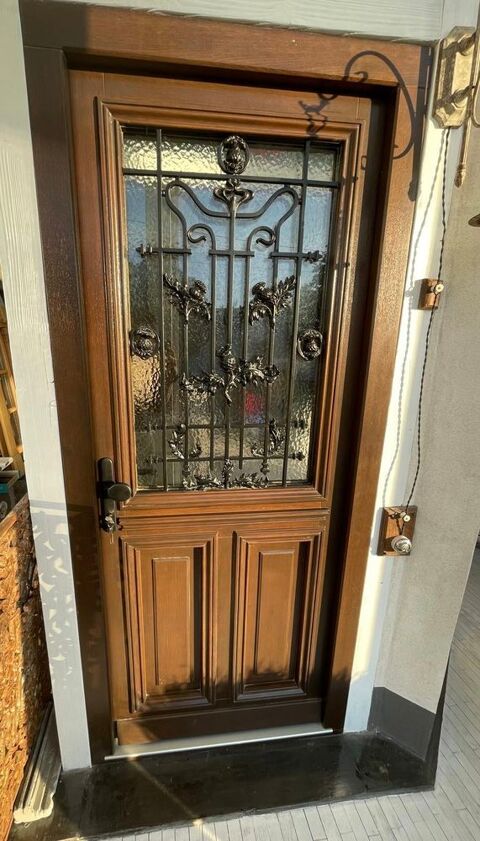  Porte d'entrée en bois massif   esprit demeure bourgeoise 4800 Paris 13 (75)