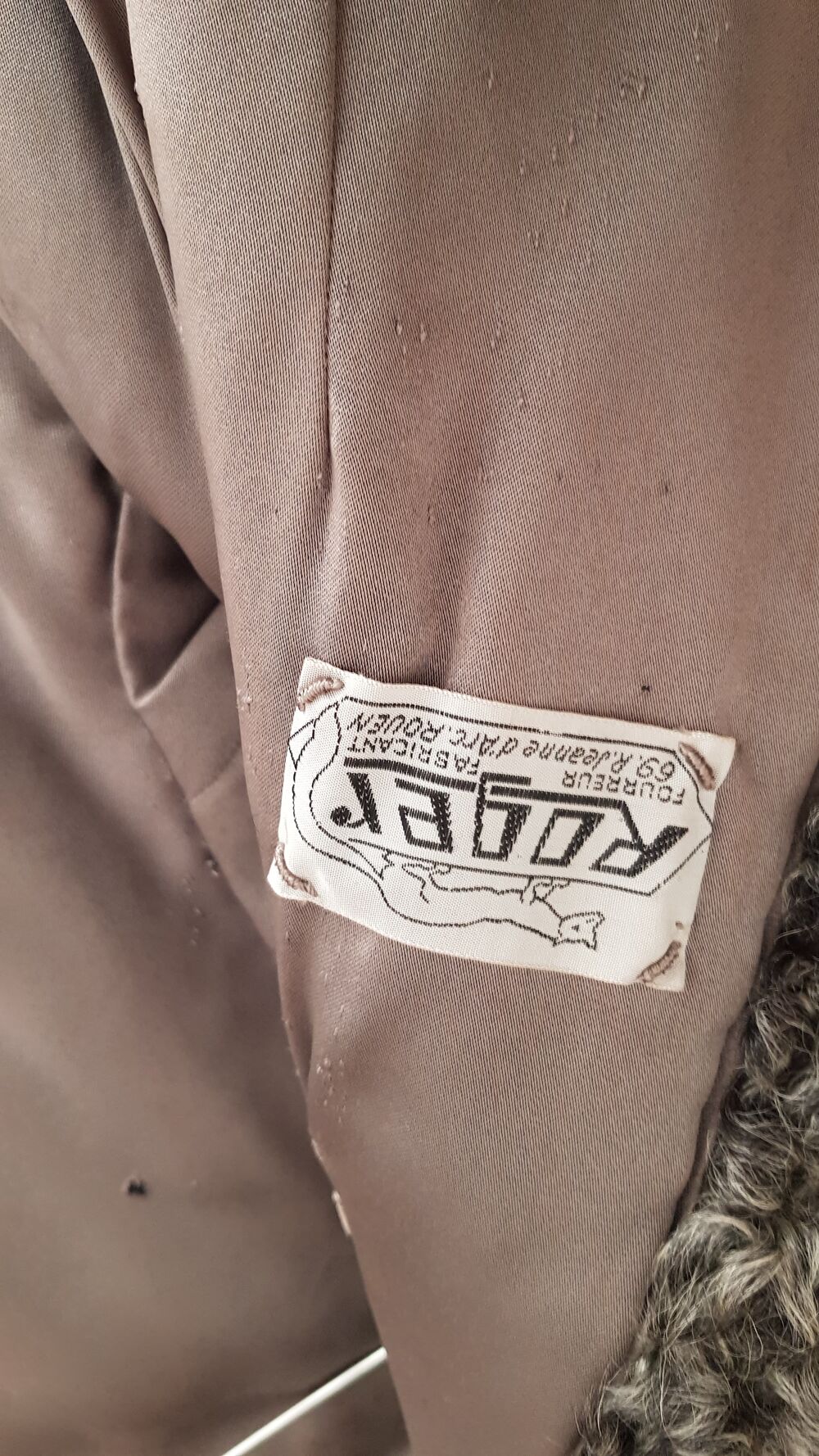 Veste trois quart en astragan Vtements