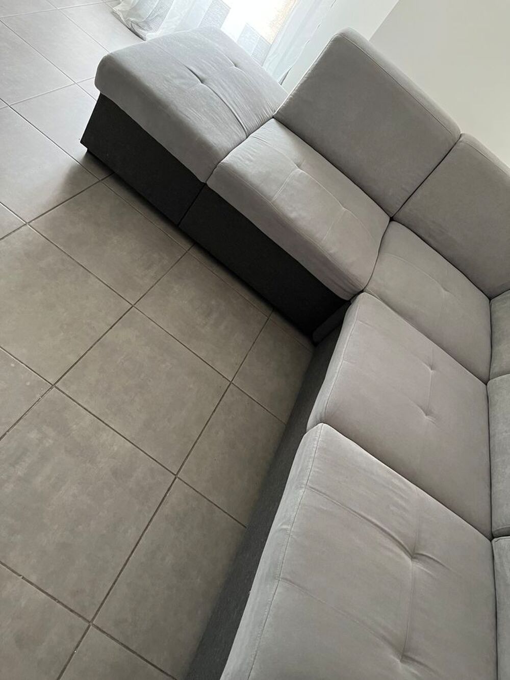 canap&eacute; convertible gris Meubles