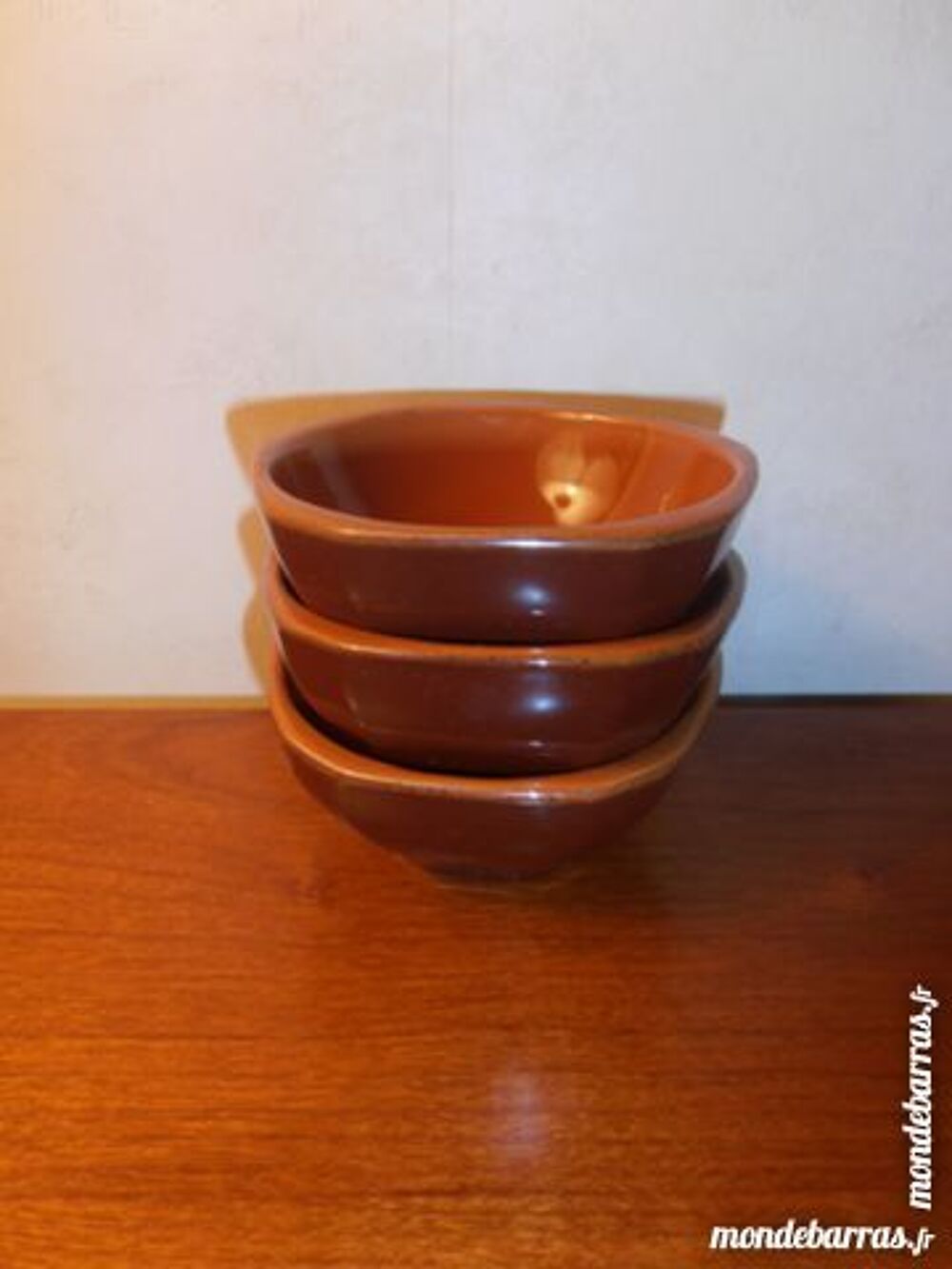 Lot de 3 ramequins marron (12) Cuisine