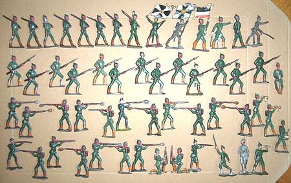 Soldats de plomb de l'arm&eacute;e allemande 1914-18 