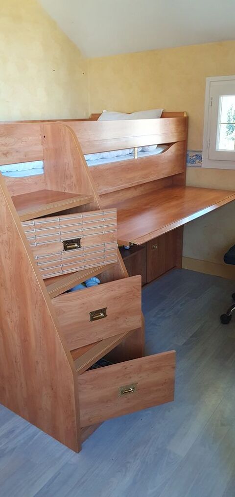 Lit compact Gautier, mod�le Calypso (lit+bureau+rangements) 300 Saint-Maurice-les-Brousses (87)