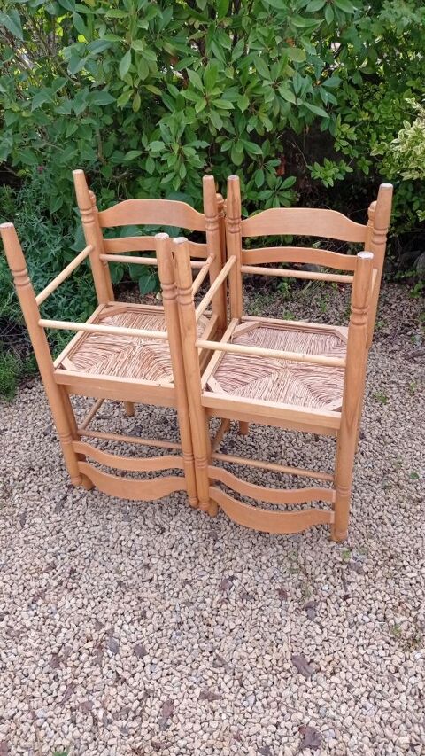 Lot de 4 chaises en bois 60 Bourgvilain (71)