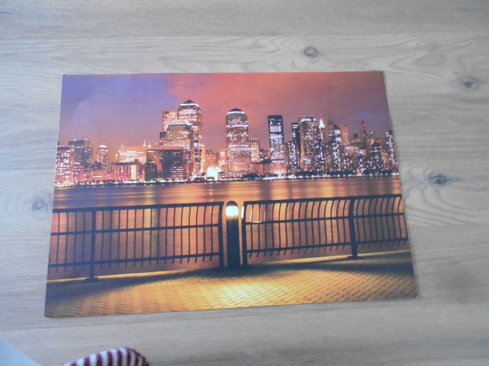 Tr&egrave;s belle peinture de New-York la nuit Décoration