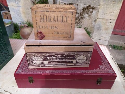 Anciennes Boites de Chocolat et de Th Mirault  Tours 1 Loches (37)