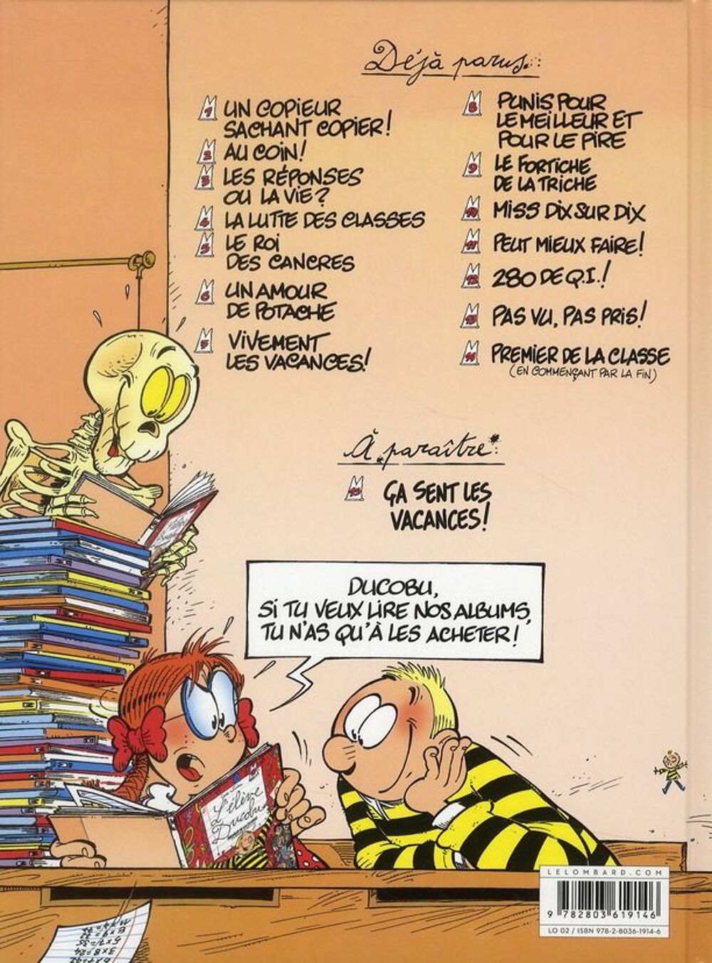 L'&eacute;l&egrave;ve Ducobu Tome 1 : un copieur sachant copier ! Livres et BD