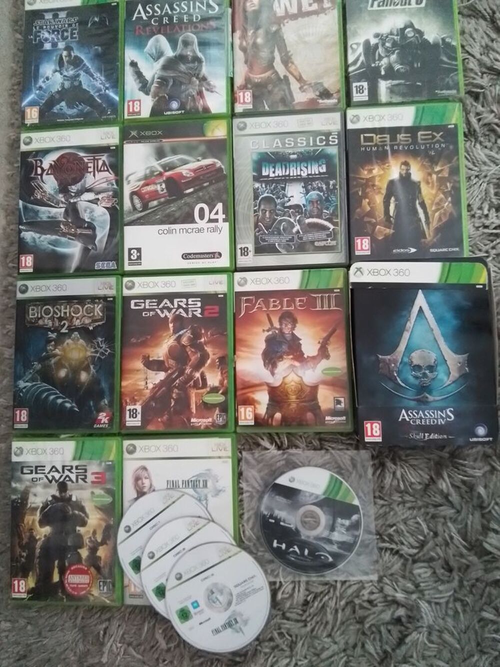 Lot de 19 jeux Xbox 360 Consoles et jeux vidéos