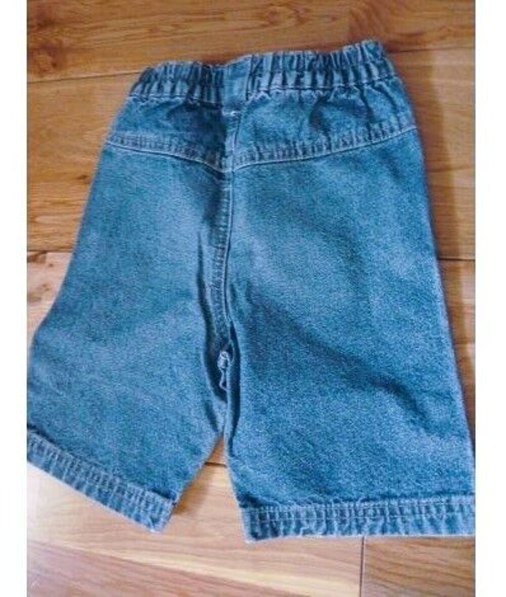 Pantacourt jean fille bebe 12 mois obaibi Okaidi bleu TBE Vêtements enfants