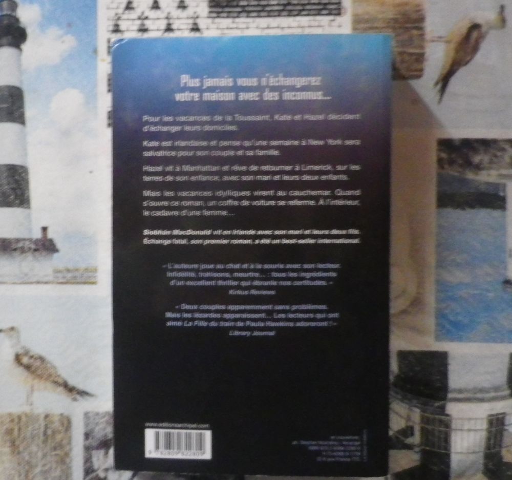 ECHANGE FATAL de Siobhan MacDONALD Ed L'Archipel Livres et BD