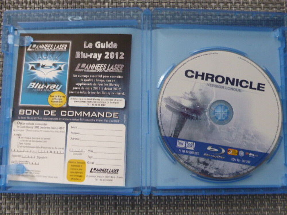 Chronicle DVD Blu Ray DVD et blu-ray